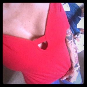 Victoria’s Secret off the shoulder pinup peek top